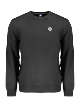 Mens Crew Neck Sweatshirt Classic Style - Black Cotton - Size X-Large - North Sails - FashionsVida