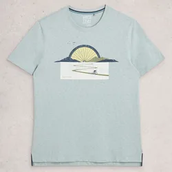 Abersoch Bike Sun Fairtrade Graphic T-Shirt