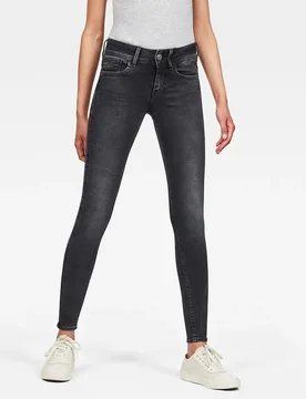 Jean Lynn Mid Waist Super Skinny Dusty Grey 25 - G-Star - FashionsVida