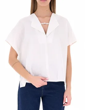 Blusa in cotone BIANCO 42 - Trussardi - FashionsVida