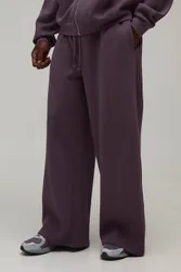 Herren Übergroße Essential Extrem Weite Jogginghose Für Große Größen Mauve Größe Small