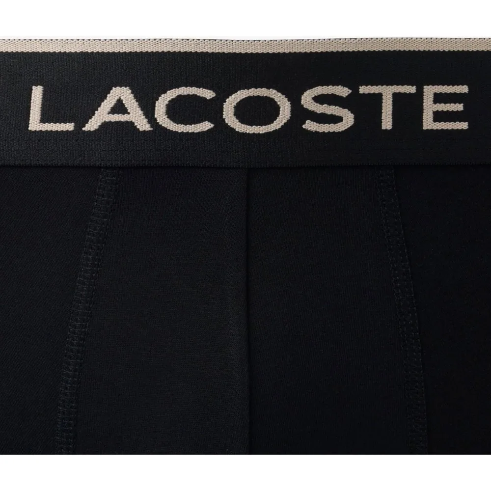Pack de 3 bóxers de hombre de algodón elástico - Lacoste - FashionsVida