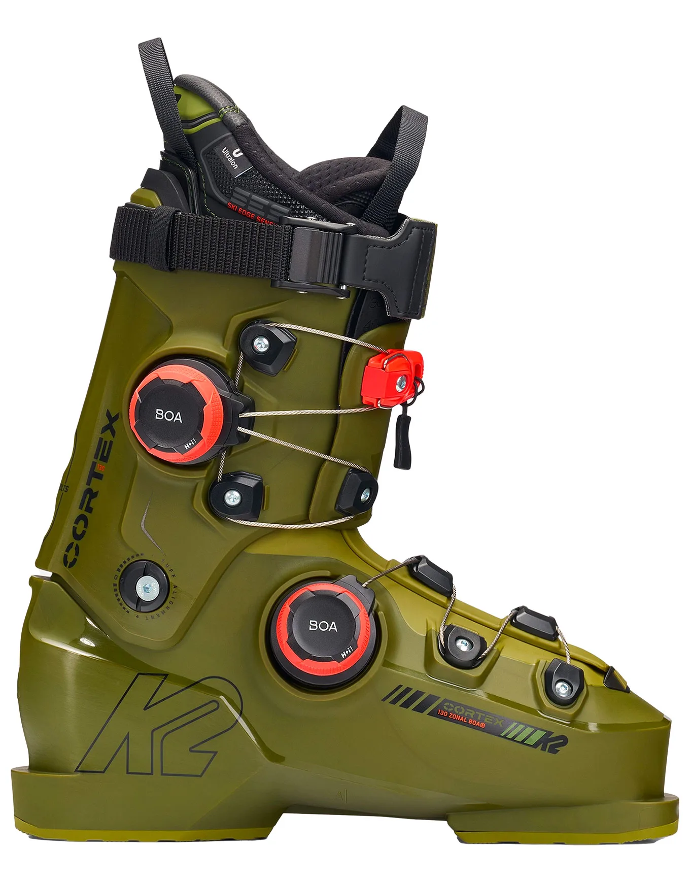 Chaussures de ski - Cortex 130 Zonal BOA - Taille 41,5 - Kaki - K2 - FashionsVida