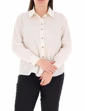 Blusa in lino AVORIO 27 - PERSONA by MARINA RINALDI - FashionsVida