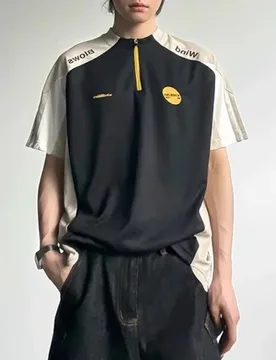 Half Zip Contrasting Color Patchwork Jersey Tops Men Summer Short Sleeved Cool Quick Drying T-shirt Unisex Sports Cycling Suit - Aliexpress - FashionsVida