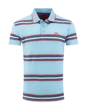 Weird Fish Dent Block Stripe Polo Shirt Size 4XL - holiday-shop holiday-shop mens-summer-shop men men all-mens men polos offers all-offers offers mens - Skyway - FashionsVida