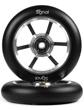 Roue De Scooter Signal Logo V3 Silver / Black 115 mm unisex - North - FashionsVida