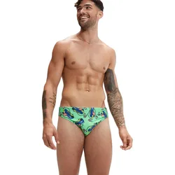 Fundies 5 Cm Swimming Brief Harlequin Green / Pure Blue / True Cobalt / Bitter Lime UK 28 Men
