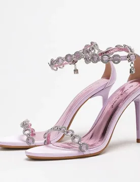 New Women's Shoes Luxury Rhinestone High Heel Sandals for Woman Elegant French Casual Shoes Designer Shoes Sandalias Mujer - Aliexpress - FashionsVida