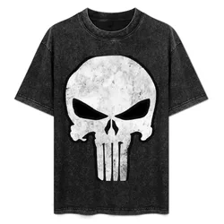 COMIC SKULL T-Shirt Plus Size Summer Casual T-Shirt