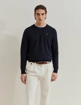 Jersey de manga larga de hombre en algodón - Lion of Porches - FashionsVida
