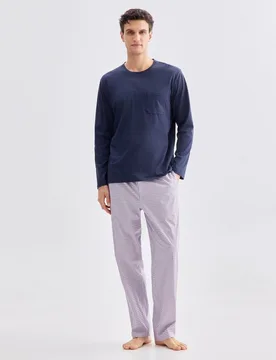 Pijama mixto largo de hombre - Dustin - FashionsVida