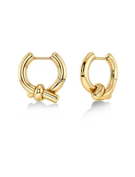Ohrringe NOVEL KNOT HOOPS Gold gold Damen - Edblad - FashionsVida