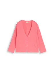 Knit short v-neck cardigan female