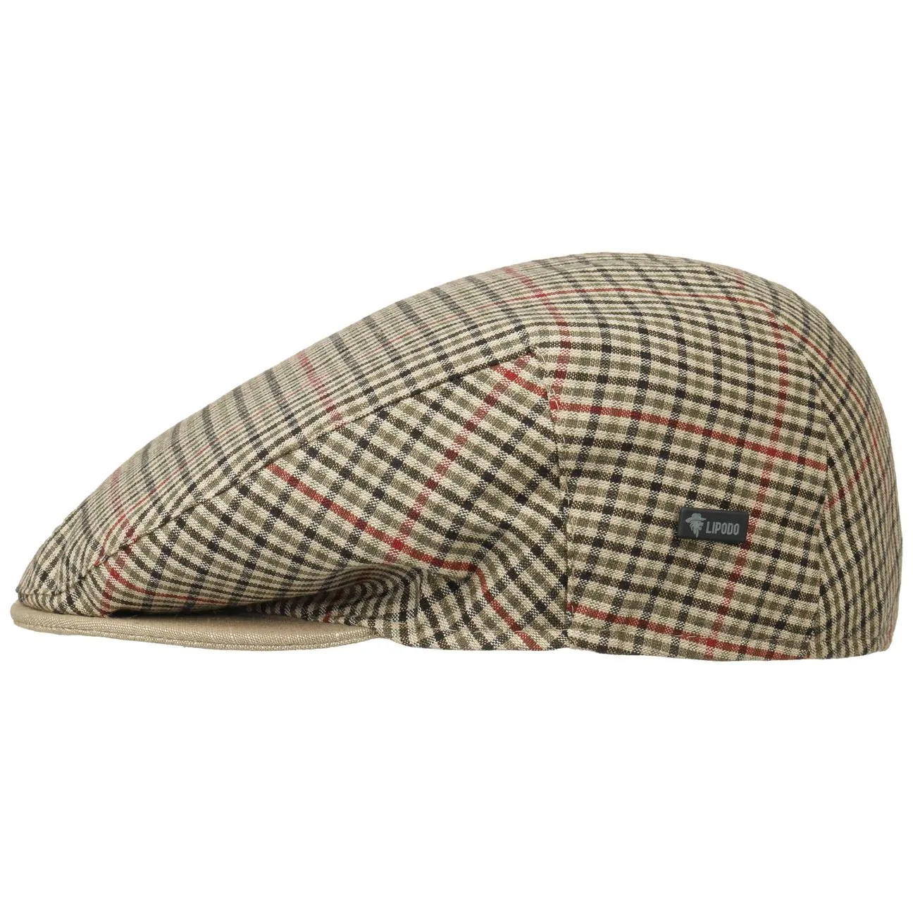 Inglese Bic Flat Cap by - beige-green - Unisex - Size: 61 cm - Lipodo - FashionsVida