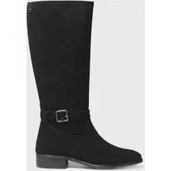 Botas de mujer de serraje con cremallera