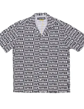 Camicia Manica Corta Uomo Panel S/s Shirt White - IUTER - FashionsVida