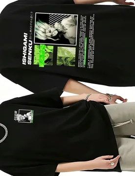 Hot Sale Anime Dr. Stone T-shirt Manga Ishigami Senku Graphic T Shirts Tops Men Women Fashion Casual Oversized Tshirt Streetwear - Aliexpress - FashionsVida
