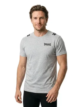 T-shirt à Manches Courtes Culrain Marl Grey XL - Lonsdale - FashionsVida