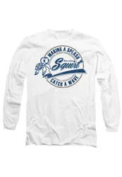 Unisex Finding Nemo Squirt Catch a Wave Long Sleeve T-Shirt, White Size: Medium - White - Size: M
