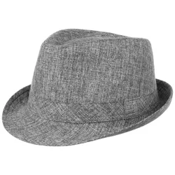 Classic Mélange Trilby Cloth Hat by - grey - Female - Size: M (57-58 cm)