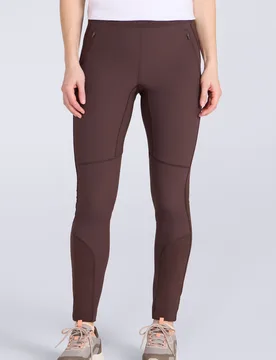 Etna Womens Water Resistant Leggings - Brown - Brown - Size: 18 - Mountain Warehouse - FashionsVida