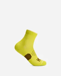 Quarter Run Sock in Citrus, Size Small