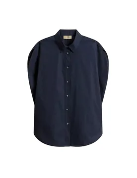 Bluse donna - cotton poplin blouse melton blue - blu - Woolrich - FashionsVida