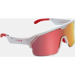 Gafas de Sol Unisex Music Shield Slider HVL Fire (Red mirror) White