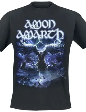 T-Shirt - Ravens Flight - 4XL - für Männer - Größe 4XL - schwarz - Lizenziertes Merchandise! - Männer - male - Amon Amarth - FashionsVida