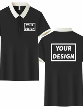 Casual Lapel Short Sleeve Polo Custom Logo Quality Contrast Collar Polo Shirt Embroidery Corporate Team Shirt Print Design - Aliexpress - FashionsVida