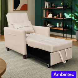 In1 Einsitzer Schlafsofa beige