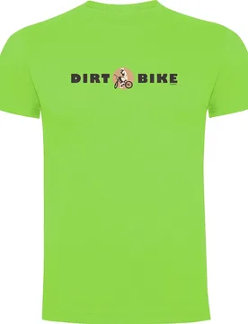 Maglietta A Maniche Corte Dirt Bike Light Green - Kruskis - FashionsVida