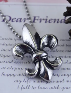 Fleur De Lis Pendant French Symbol Heraldic Heraldry Stainless Steel Iris Necklace for Men and Women Fleurdelise Fleurs Scout - Aliexpress - FashionsVida