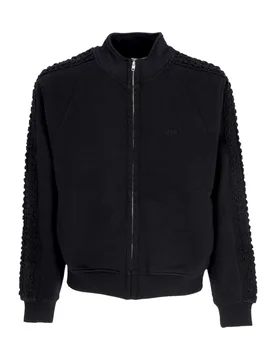 Felpa Leggera Collo Alto Uomo Flower Tape Jacket Black - Arte - FashionsVida