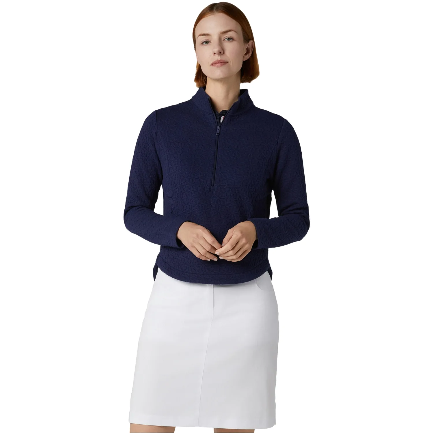 Pullover Quilted Knit 1/2 Zip, navy xs - Callaway - FashionsVida