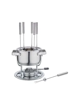 Fondue Garnitur DAVOS 17 cm silber - Spring - FashionsVida