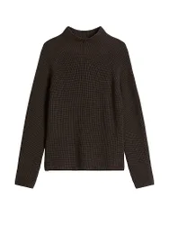 Pull à col roulé marron XL