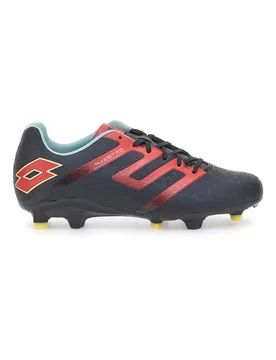 Scarpe da Calcio Nere e Rosse Maestro 700 V FG 41 - Lotto - FashionsVida