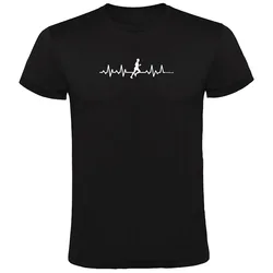 Maglietta A Maniche Corte Runner Heartbeat Black L