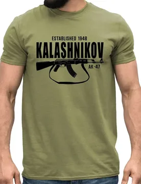 Classic Kalashnikov AK-47 Assault Rifle T-Shirt 100% Cotton O-Neck Summer Short Sleeve Casual Mens T-shirt Size S-3XL - Aliexpress - FashionsVida