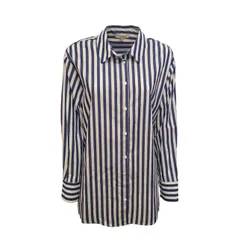 Camicia Rigata Blu/bianco BENDETO