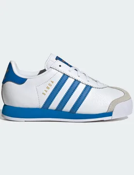 Samoa Shoes 30 Cloud White / Blue Bird / Gold Metallic - Adidas - FashionsVida