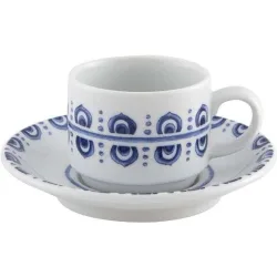 Taza de café con plato Azure Lux