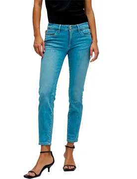 Jeans Wonder Cropped Skinny Fit Light Wash 30 - Salsa Jeans - FashionsVida
