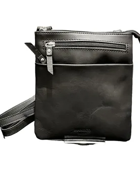 Borsa a tracolla Cataldo Nero - Manrico - FashionsVida