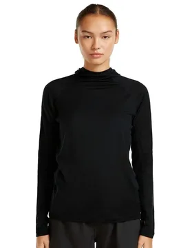 Felpa Con Cappuccio 150 Merinofine™ Ace Upf Black XL - Icebreaker - FashionsVida