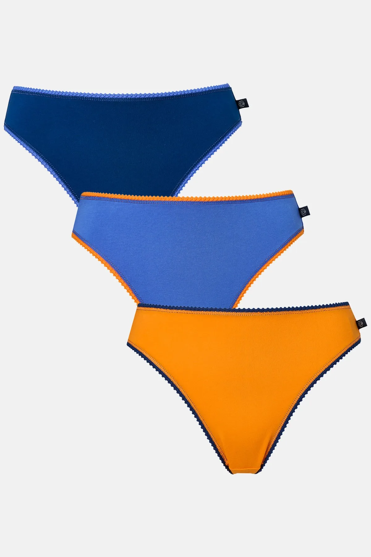 Womens 3-Pack High Leg Knickers - - Size: L - British Boxers - FashionsVida