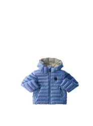 Piumino con cappuccio AZZURRO POLVERE 2