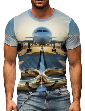 Breathable Quick-Drying Outdoor Adventure Men's 3D Printed Short Sleeve T-Shirt - Loose Fit Shirt - Aliexpress - FashionsVida